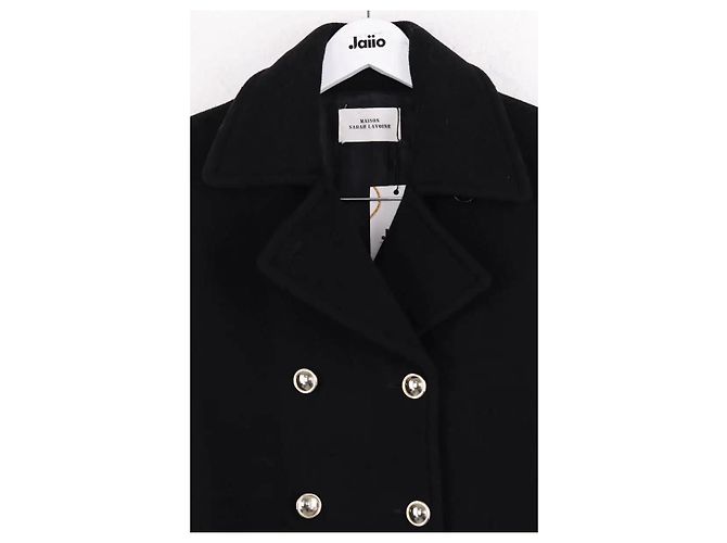 Autre Marque Abrigo peacoat negro - vista 2