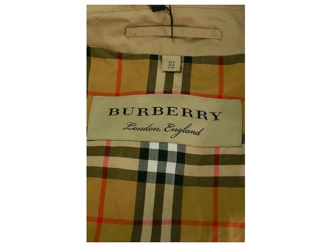Burberry Gabardina camel Camello - vista 5