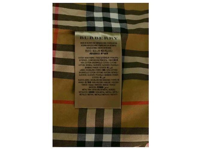 Burberry Gabardina camel Camello - vista 6
