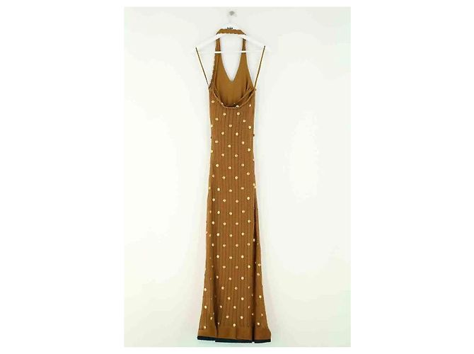 Vestido Sandro de algodón camel - vista 3
