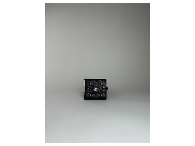 Autre Marque Vintage Coach Textured Textured Wallet Black - vista 10