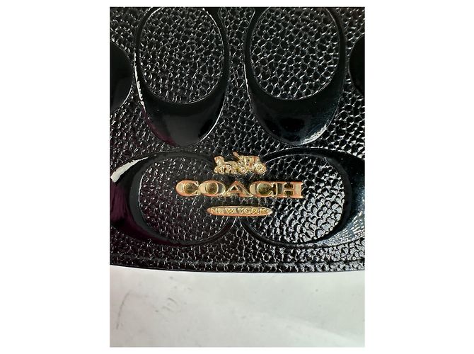 Autre Marque Vintage Coach Textured Textured Wallet Black - vista 4