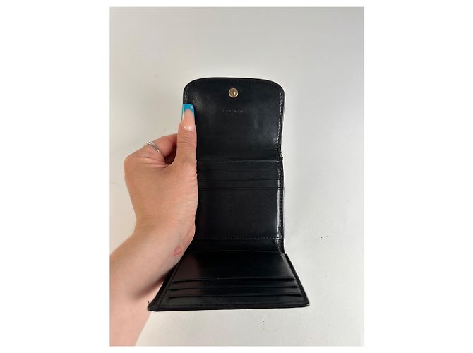Autre Marque Vintage Coach Textured Textured Wallet Black - vista 7