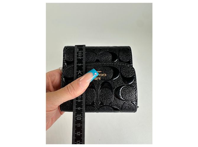 Autre Marque Vintage Coach Textured Textured Wallet Black - vista 8