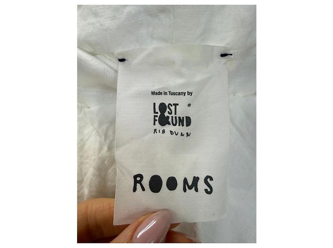Autre Marque Lost Found Ria Dunn Short de algodão branco - vista 2