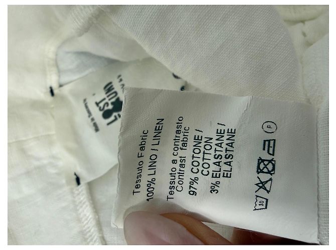 Autre Marque Lost Found Ria Dunn Short de algodão branco - vista 5