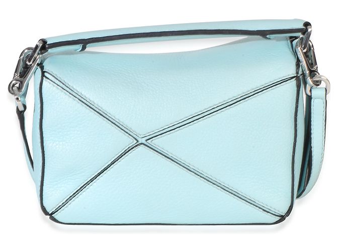 Loewe Light Blue Grained Calfskin Mini Puzzle - vista 2