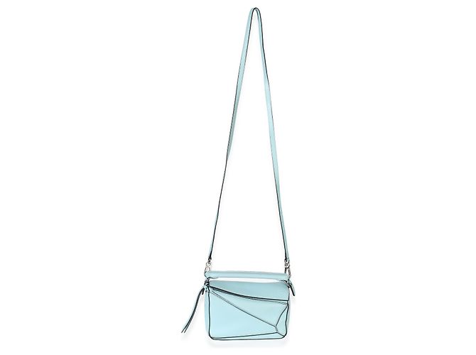 Loewe Light Blue Grained Calfskin Mini Puzzle - vista 5