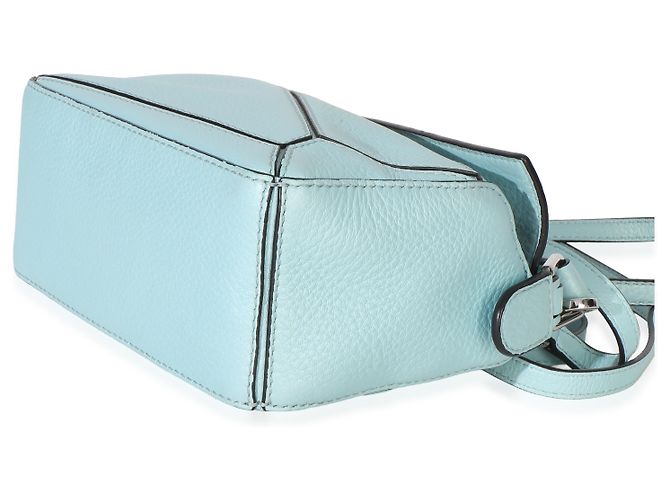 Loewe Light Blue Grained Calfskin Mini Puzzle - vista 6