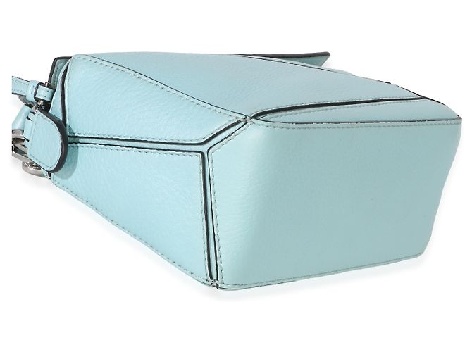 Loewe Light Blue Grained Calfskin Mini Puzzle - vista 7