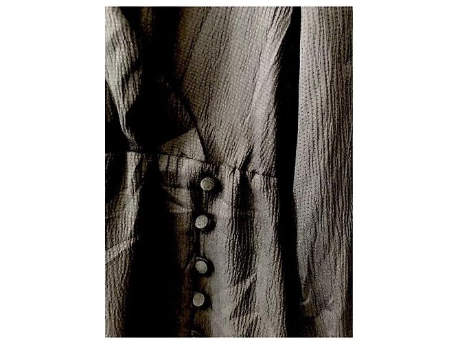 SéZane Wickelkleid Schwarz mit langen Ärmeln - Ansicht 5