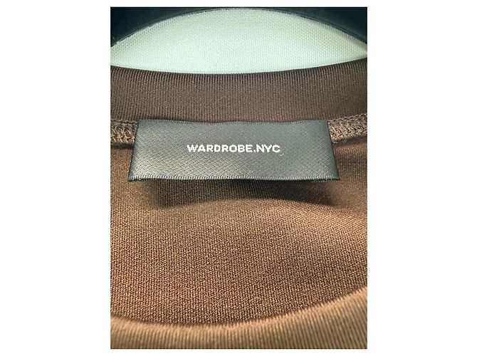 Autre Marque Wardrobe.NYC Top a maniche lunghe marrone - vista 2