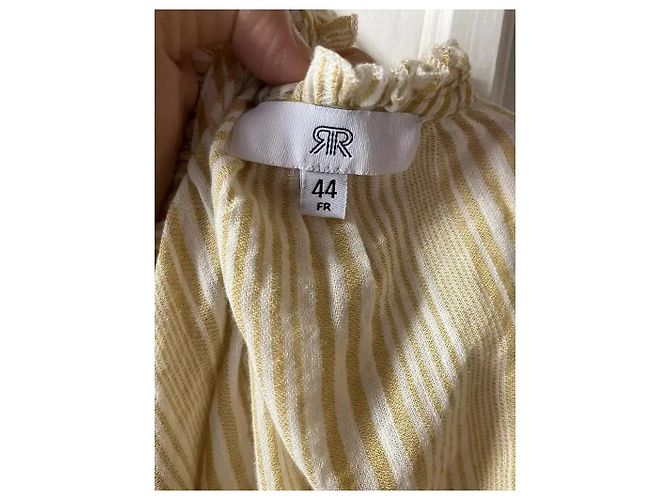Autre Marque Top de tirantes de algodón a rayas amarillas y beige La Redoute Amarillo - vista 2