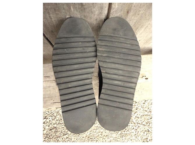 Autre Marque YMC Schwarze Leder- und Ponyleder-Stiefeletten - Ansicht 4