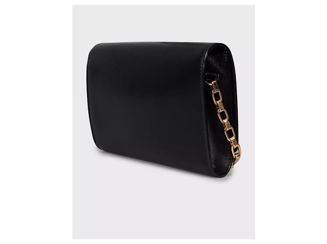Louis Vuitton Pochette in Pelle Nera con Catena Nero - vista 2