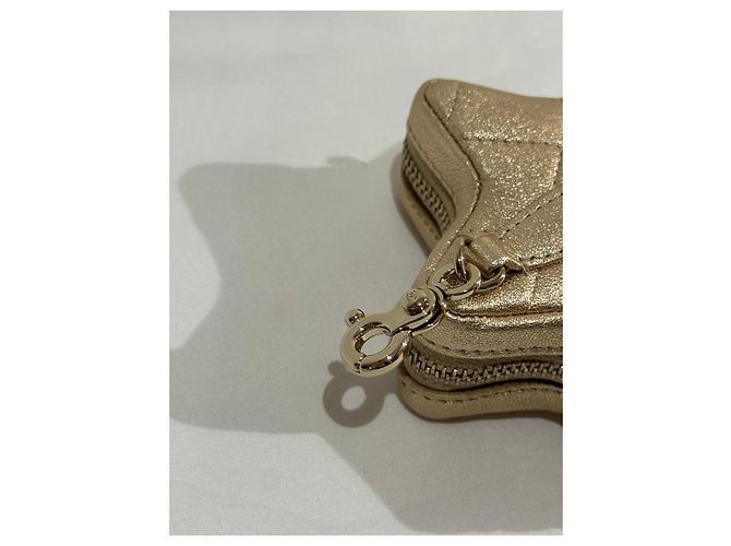 Chanel gestepptes Portemonnaie Gold Stern Golden - Ansicht 4