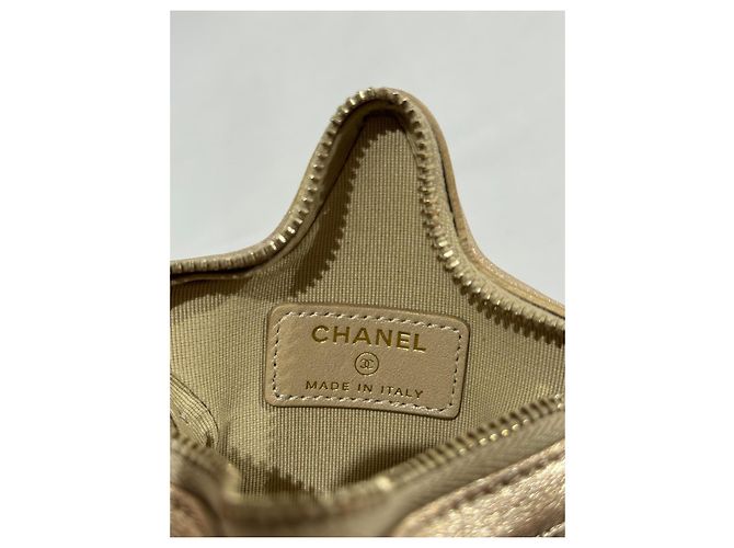 Chanel gestepptes Portemonnaie Gold Stern Golden - Ansicht 6