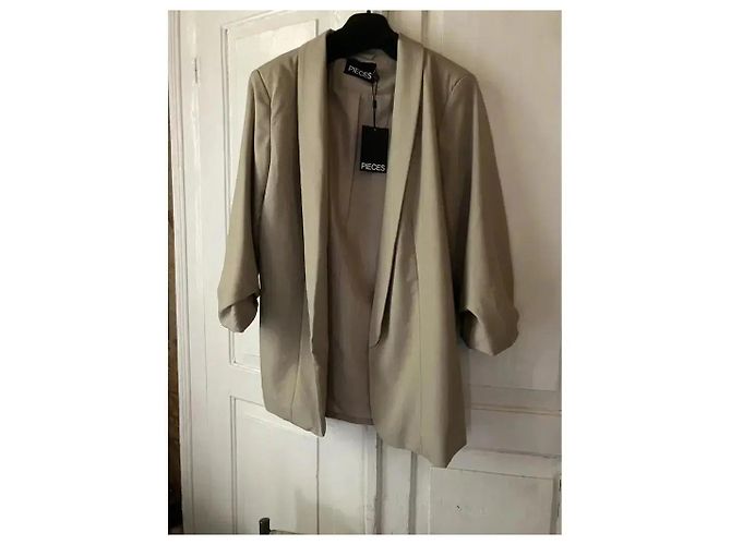 Autre Marque Pieces Blazer Oversize Beige - vista 10