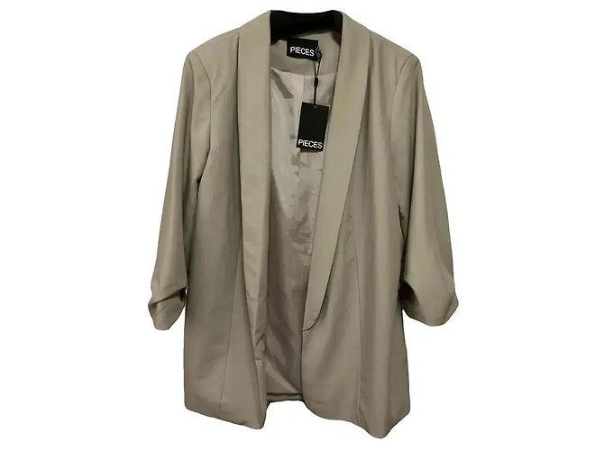Autre Marque Pieces Blazer Oversize Beige - vista 3