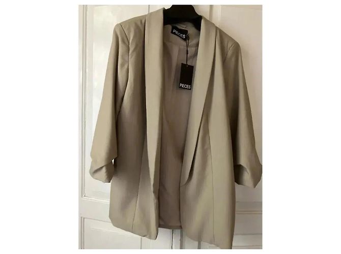 Autre Marque Pieces Blazer Oversize Beige - vista 6