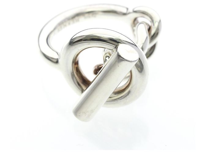 Ring Hermès Anello Croisette Hermes in Argento 925 - vista 10