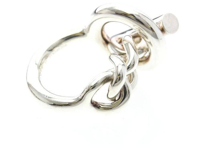 Ring Hermès Anello Croisette Hermes in Argento 925 - vista 4
