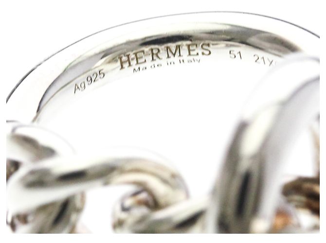 Ring Hermès Anello Croisette Hermes in Argento 925 - vista 5