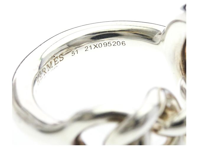 Ring Hermès Anello Croisette Hermes in Argento 925 - vista 6