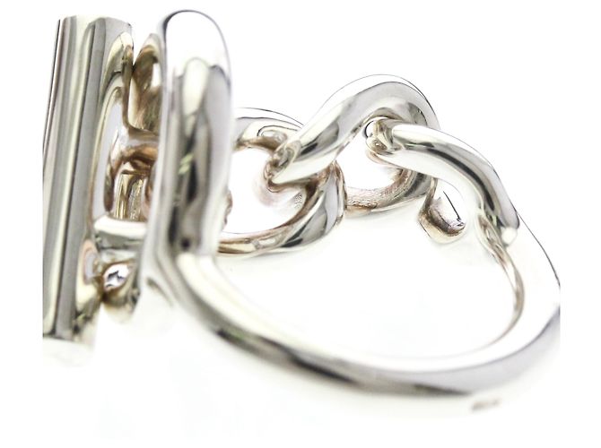 Ring Hermès Anello Croisette Hermes in Argento 925 - vista 8