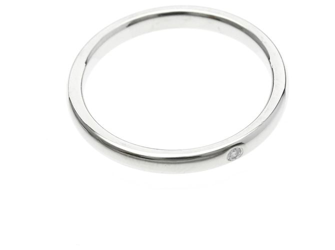 Tiffany & Co Tiffany Stacking Ring mit Diamant in Platin Silber - Ansicht 9