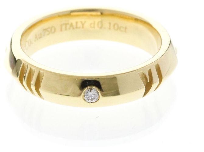 Tiffany & Co Anello Atlas X chiuso in oro giallo Tiffany D'oro - vista 4