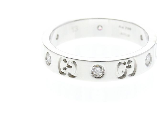 Gucci Icon Ring Diamant in Weißgold (18K) Silber - Ansicht 2
