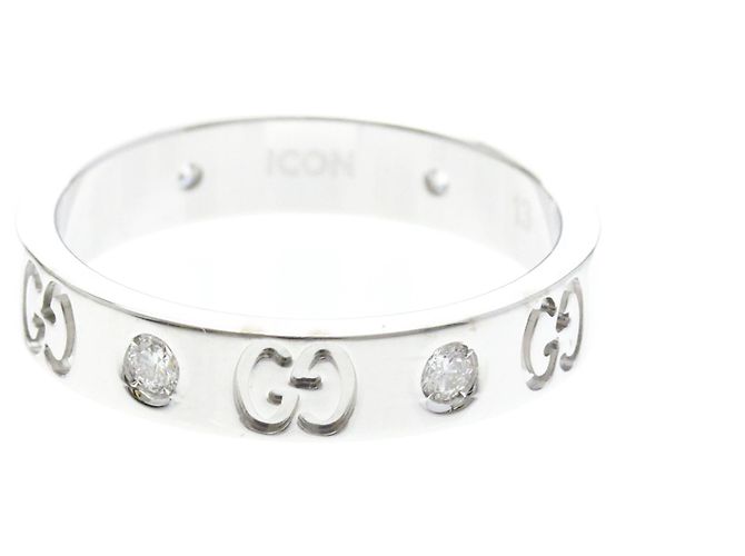 Gucci Icon Ring Diamant in Weißgold (18K) Silber - Ansicht 3