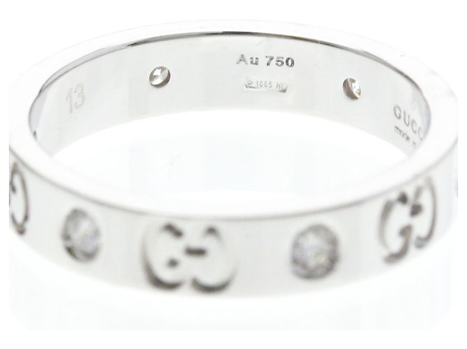 Gucci Icon Ring Diamant in Weißgold (18K) Silber - Ansicht 6