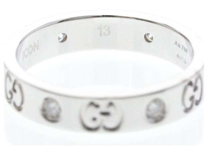 Gucci Icon Ring Diamant in Weißgold (18K) Silber - Ansicht 7