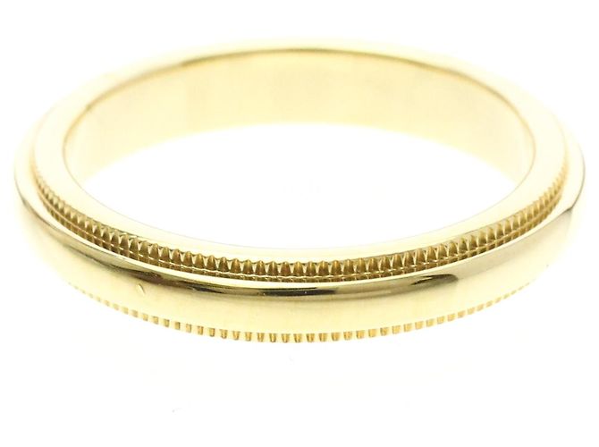 Tiffany & Co Anello Tiffany Milgrain in oro giallo 18K D'oro - vista 3