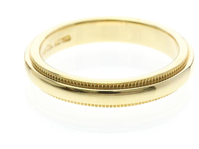 Tiffany & Co Anello Tiffany Milgrain in oro giallo 18K D'oro - vista 4