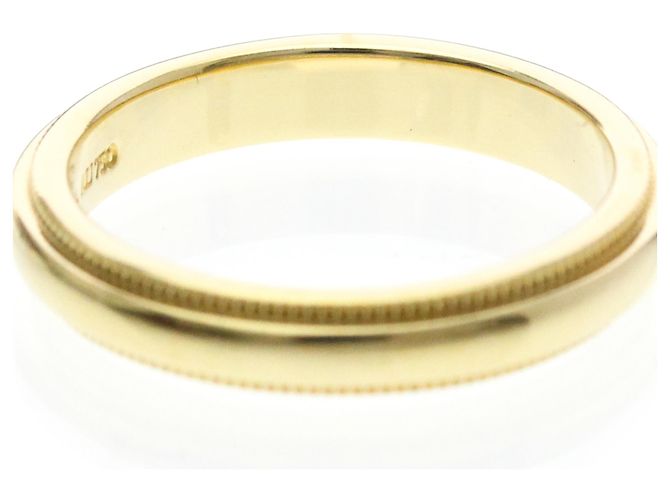 Tiffany & Co Anello Tiffany Milgrain in oro giallo 18K D'oro - vista 8