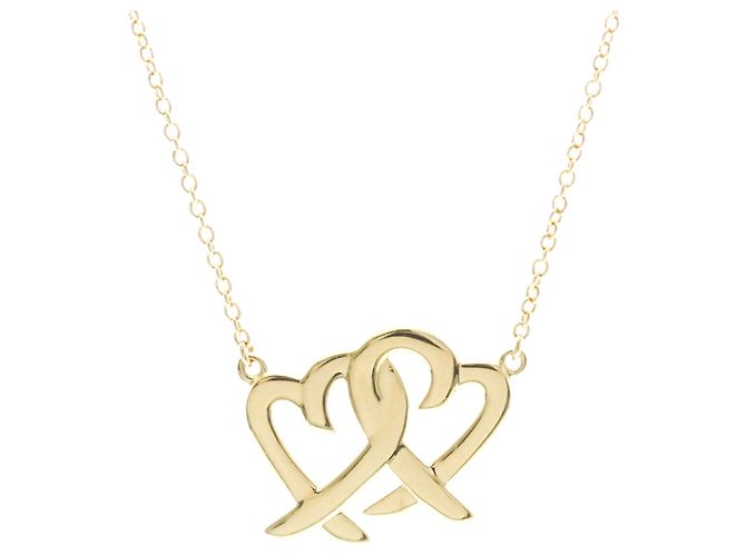 Tiffany & Co Collana Tiffany Double Loving Heart D'oro - vista 2