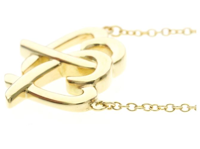 Tiffany & Co Collana Tiffany Double Loving Heart D'oro - vista 3