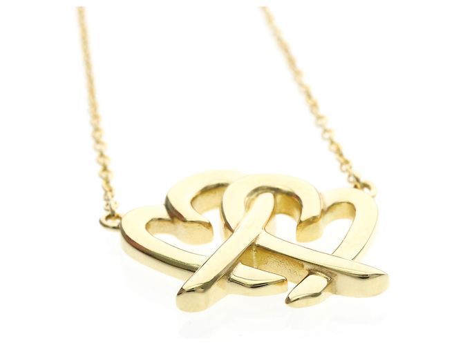 Tiffany & Co Collana Tiffany Double Loving Heart D'oro - vista 4