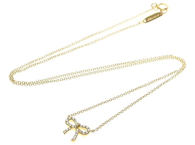 Tiffany & Co Collana Tiffany Metro Bow in diamante D'oro - vista 12