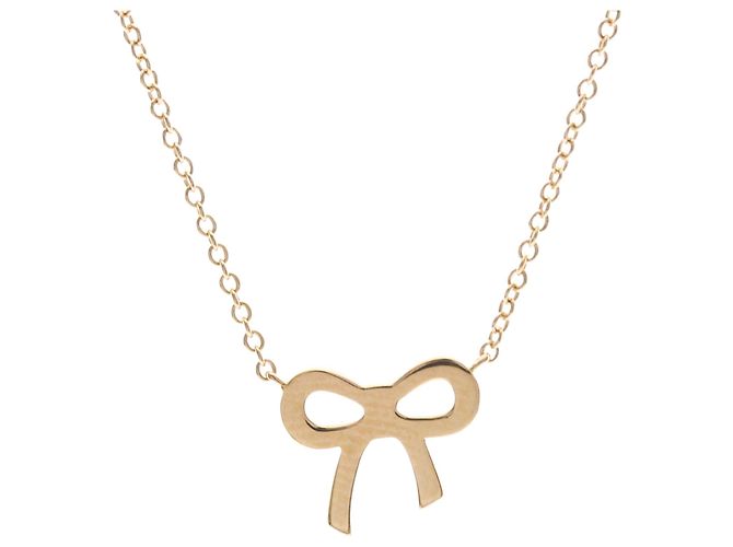 Tiffany & Co Collana Tiffany Metro Bow in diamante D'oro - vista 2