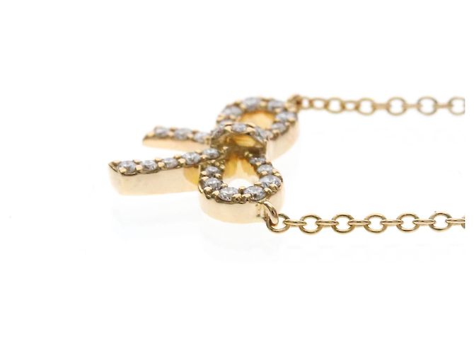 Tiffany & Co Collana Tiffany Metro Bow in diamante D'oro - vista 3