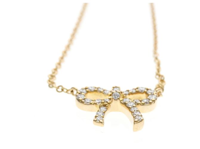 Tiffany & Co Collana Tiffany Metro Bow in diamante D'oro - vista 4