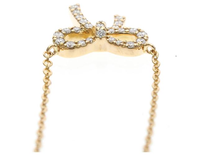 Tiffany & Co Collana Tiffany Metro Bow in diamante D'oro - vista 6