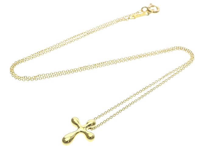 Tiffany & Co Collana piccola croce in oro 18K Tiffany D'oro - vista 12