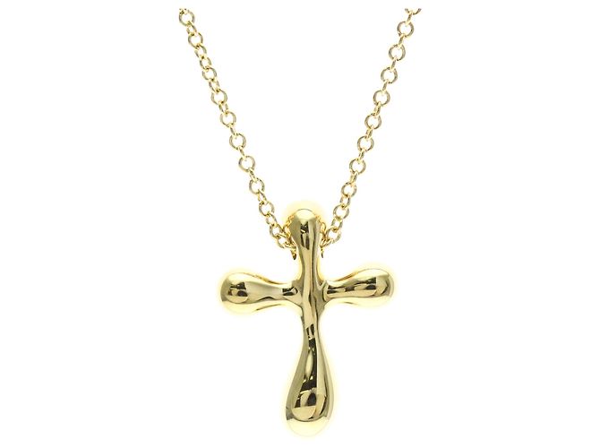 Tiffany & Co Collana piccola croce in oro 18K Tiffany D'oro - vista 2