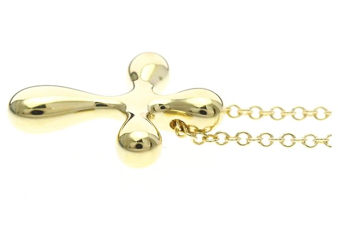 Tiffany & Co Collana piccola croce in oro 18K Tiffany D'oro - vista 3