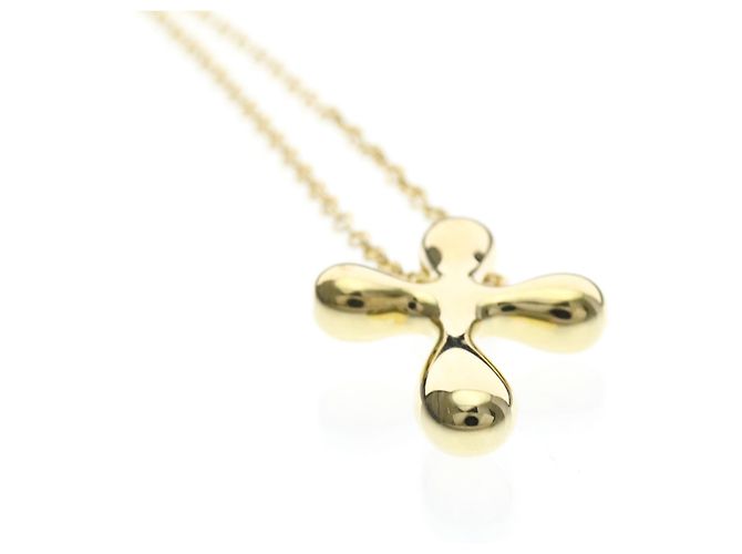 Tiffany & Co Collana piccola croce in oro 18K Tiffany D'oro - vista 4